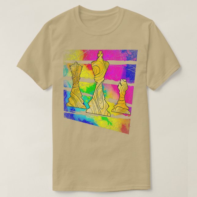 Retro Chess T Shirt (Design framsida)