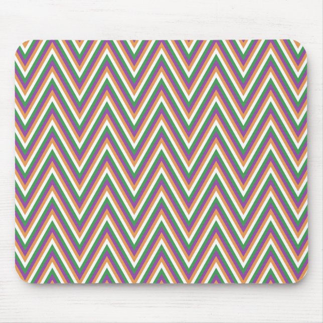 Retro Chevron Mönster Cool Musmatta (Framsidan)