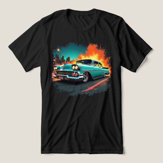 Retro Chevy T Shirt (Design Framsida)