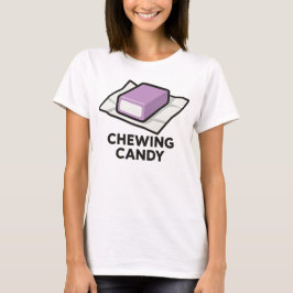 Retro Chewing Candy Illustration T Shirt