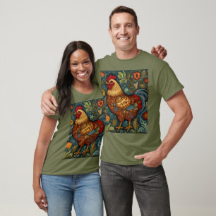 Retro chic boho-kyckling tupp t shirt