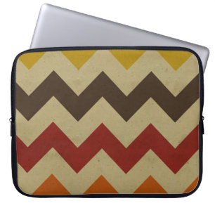 Retro chic för mönster för sicksack för laptop sleeve