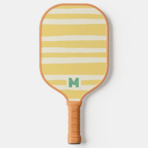 Retro Chic Gula Ränder Monogram