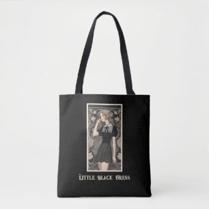 Retro Chic LBD Little Black Dress Tote Bag Tygkasse