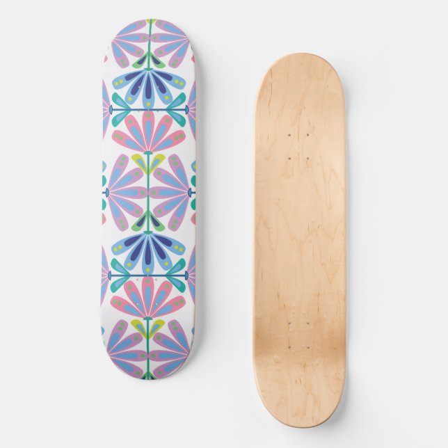 Retro-Chic Mini Skateboard Bräda 18,5 Cm (Framsida)