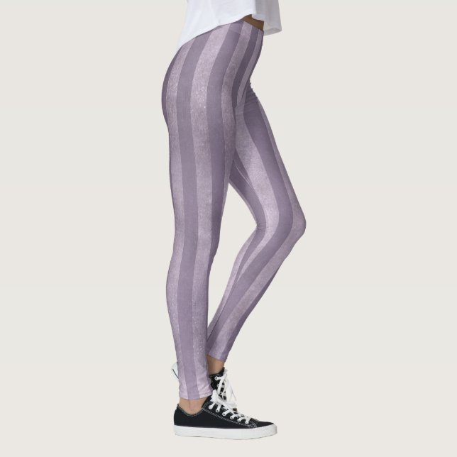 Retro Chic Stil - Lavender Vintage Jailhouse Sten Leggings (Höger)