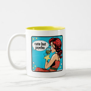 Retro-Chic: Vintage PIP Art-inspirationsoffert Två-Tonad Mugg