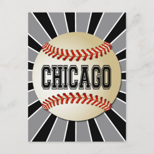 RETRO CHICAGO BASEBALL VYKORT