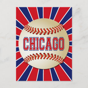 RETRO CHICAGO BASEBALL VYKORT