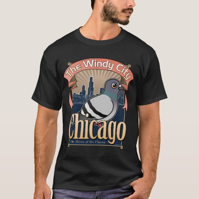 Retro Chicago duva Tröja (Framsida)