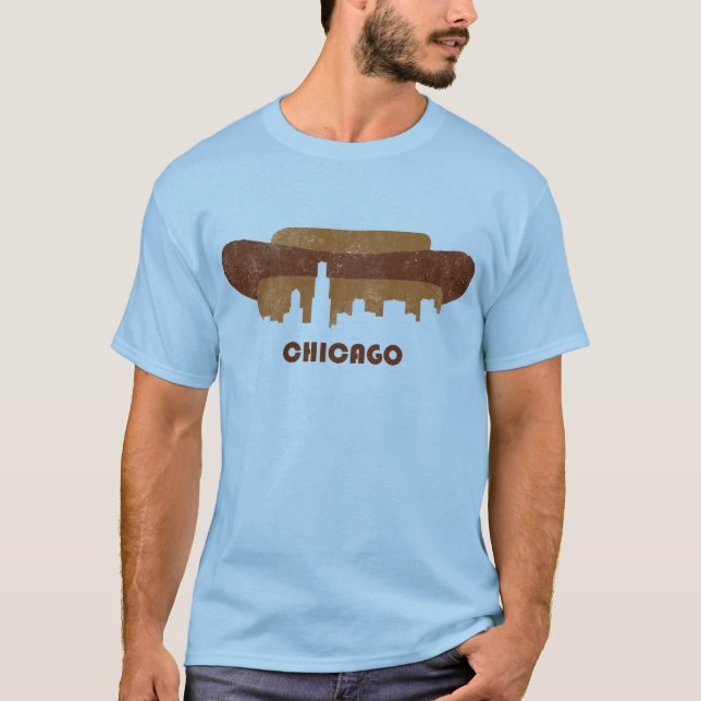 Retro Chicago Horisont-Manar Tröja (Framsida)