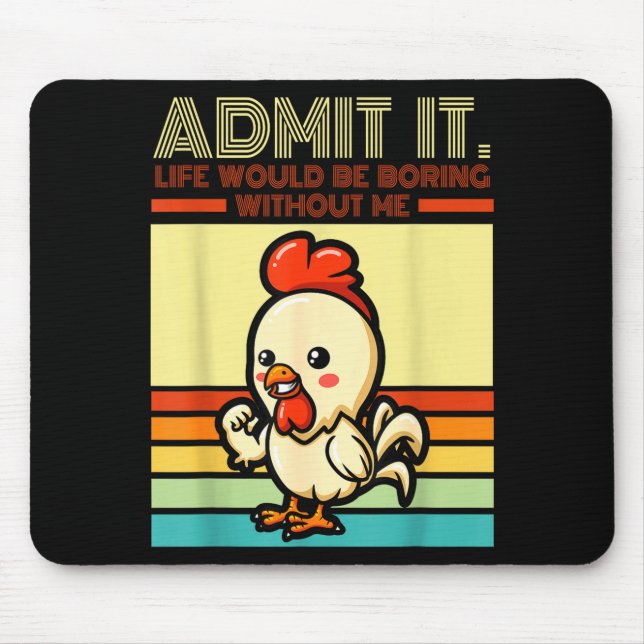 Retro chicken admit life would be boring without musmatta (Framsidan)