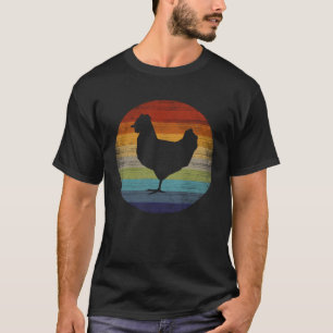 Retro Chicken Hen Fowl Animal Vintage Chicken T Shirt