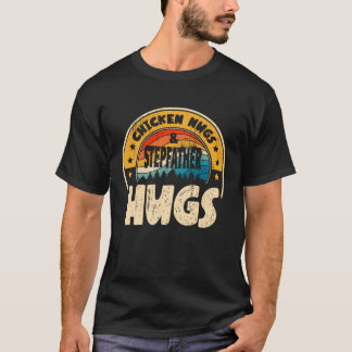 Retro Chicken Nugs Nuggets Foodies Stepfather Hug T Shirt