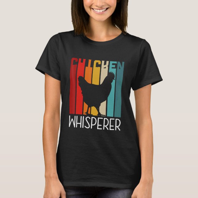 Retro Chicken Whisperer T Shirt (Framsida)