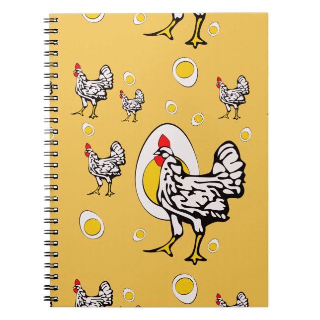 Retro Chickens Anteckningsbok (Framsidan)