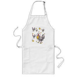 Retro Chickens Långt Förkläde