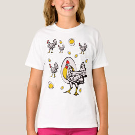 Retro Chickens T Shirt