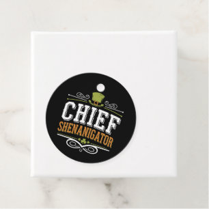 Retro Chief Shenanigator Lucky Leprechaun Hatt Gåvor Etiketter