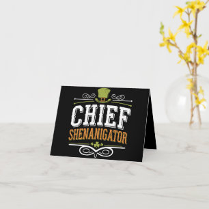 Retro Chief Shenanigator Lucky Leprechaun Hatt Kort