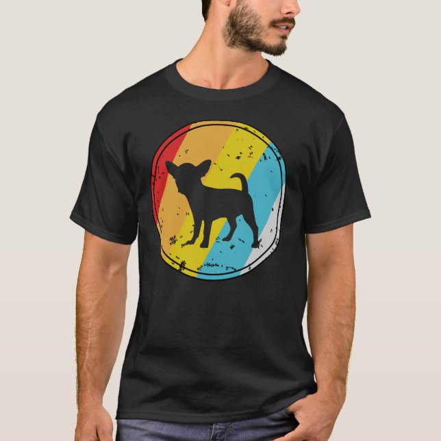 Retro Chihuahua T Shirt (Framsida)