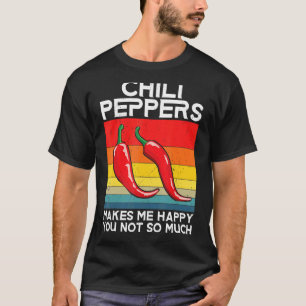 Retro Chili Peppers Red Hett Spicy Pepper Eat Mexi T Shirt
