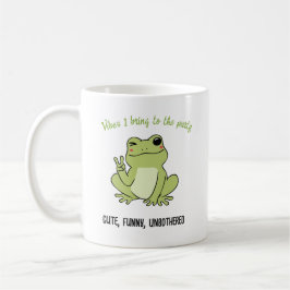 Retro Chill Frog Anpassade Personality Vibe Mugg