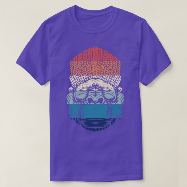 Retro Chill Gorilla T Shirt (Design framsida)