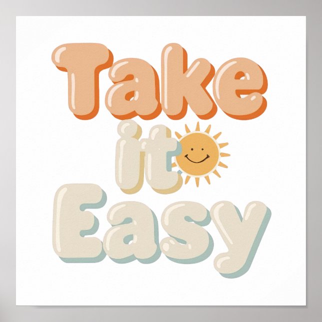 Retro Chill Out Good Vibes Poster (Framsidan)