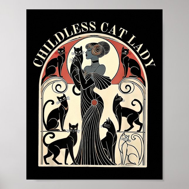 Retro Chilless Cat Dam Cat Karma Poster (Framsidan)