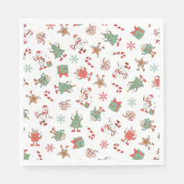 Retro Chillin med min snutar jul Pappersservett