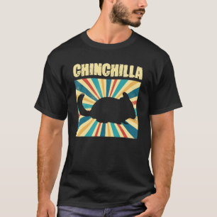 Retro Chinchilla Pet Rodent Chinchillas Älskare T Shirt