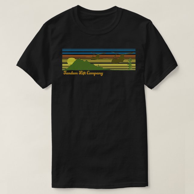 Retro Chinook Helicopter Shirt T Shirt (Design framsida)