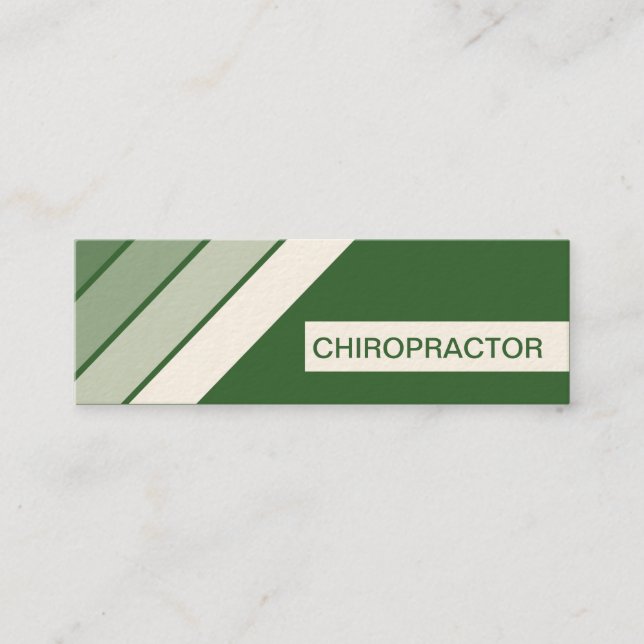 retro CHIROPRACTOR Mini Visitkort (Framsida)