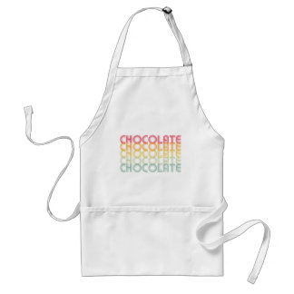 Retro Chocolate Rainbow Färg Förkläde