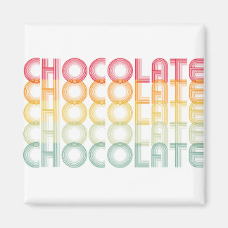 Retro Chocolate Rainbow Färg Magnet
