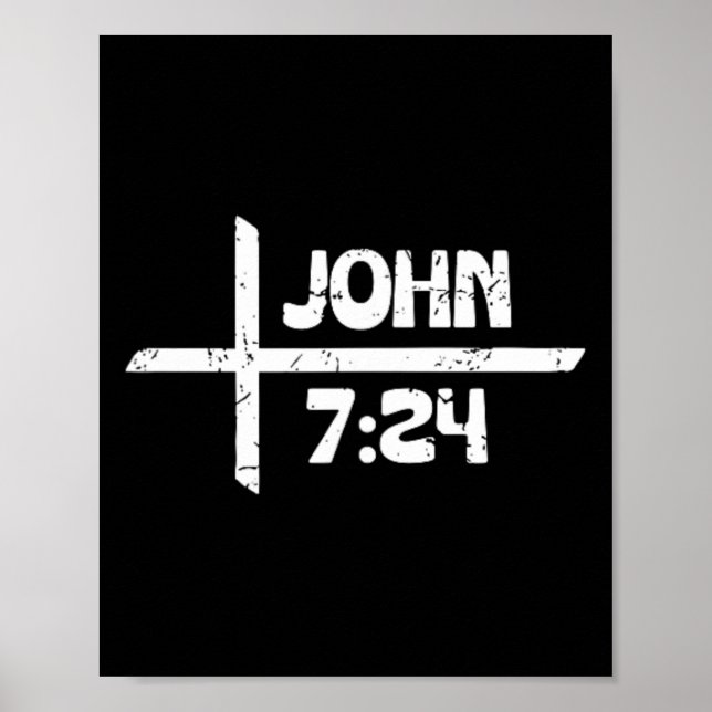Retro Christian Och Tatuerade John 724 - Framsida  Poster (Framsidan)