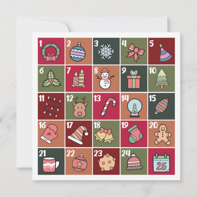 RETRO CHRISTMAS ADVENT 2023 HELGDAG CARD (Framsida)