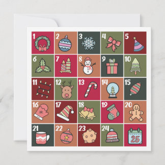 RETRO CHRISTMAS ADVENT 2023 HELGDAG CARD