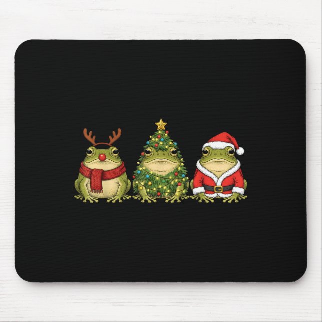 Retro Christmas Desert Rain Frog Santa Reindeer  Musmatta (Framsidan)