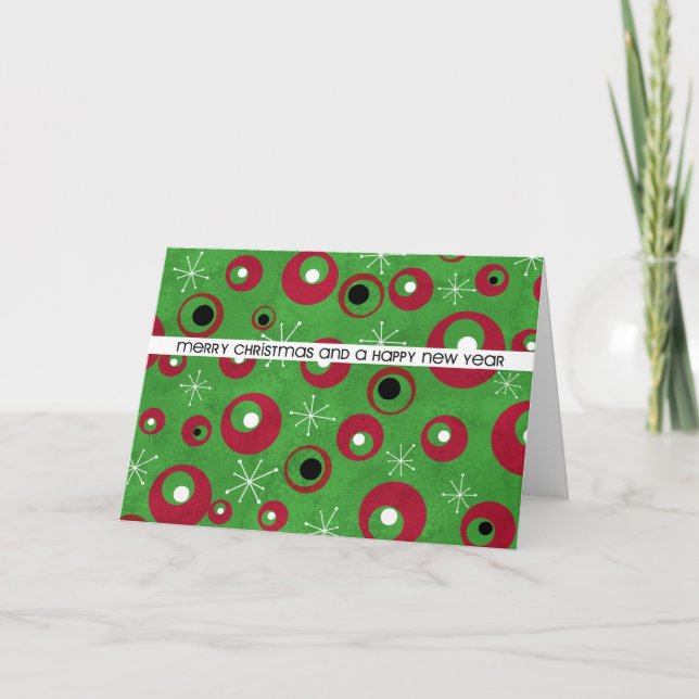 retro christmas helgkort (Framsida)