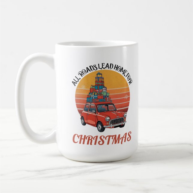 Retro Christmas Kaffemugg (Vänster)