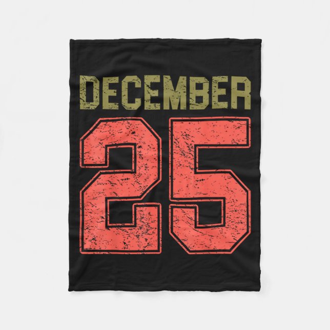 Retro Christmas Shirts Men Women December 25 Xmas  Fleecefilt (Framsidan)