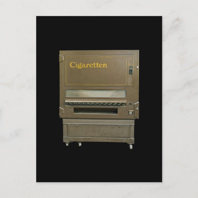 Retro Cigarette Automat Vykort (Framsida)