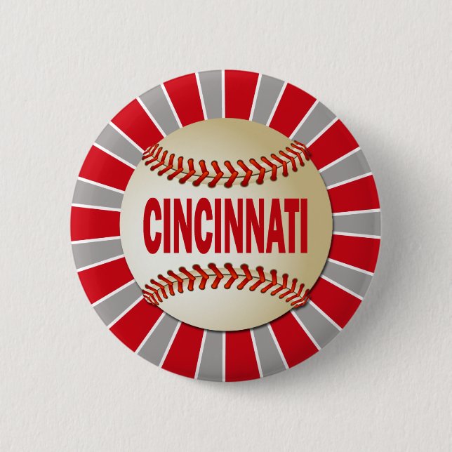 RETRO CINCINNATI BASEBALL KNAPP (Framsida)