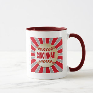 RETRO CINCINNATI BASEBALL MUGG