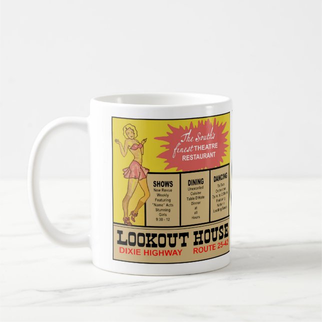 Retro Cincinnati Lookout House stil design Kaffemugg (Vänster)