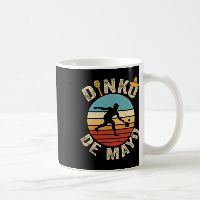 Retro Cinco De Mayo Picklell Player Dinking Dinko Kaffemugg (Höger)