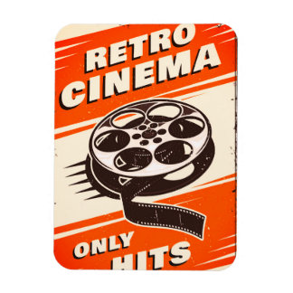 'Retro CINEMA' flexibla magnet