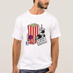 Retro Cinema Snacks Collage T Shirt